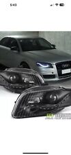 Blk 2006-2008 Audi A4 S4 B7 [R8 Style]LED DRL Halogen Type Projector Headlights picture
