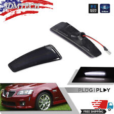 For 08-09 Pontiac G8 GT GXP Smoked Front Bumper Side Marker Light White LED Lamp picture
