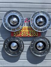 1960 Buick Lesabre Invicta Deluxe Black accents Used Hubcaps 15” Set 4Beautiful picture