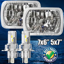 55W Pair 7x6 5x7 LED Headlights Hi/Lo For Chevy Express Cargo Van 1500 2500 3500 picture