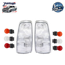 RARE All Clear Euro Rear Tail Light Set For Chevy Silverado Pickup Truck 99-02 picture