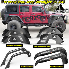 for Jeep Wrangler 2007-2018 JK Steel Front Rear Fender Flares or Inner Fender picture