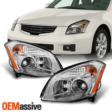 Fits 07-08 Maxima Halogen Type Replacement Projector Headlights LH/RH Headlamps picture