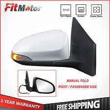 Right Power Heated Mirror w/ Turn Signal For 14-19 Toyota Corolla Manual Fold picture