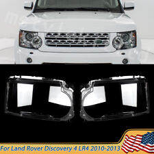 Pair Headlamp Headlight Lens Cover For Land Rover Discovery 4 LR4 2010-2013 picture