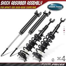 4x Front & Rear Complete Strut & Coil Spring Assembly for Infiniti G35 Coupe RWD picture
