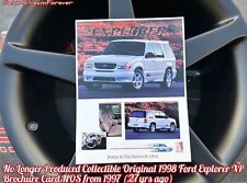 RARE ORIG SALEEN XP XP8 XP6 EXPLORER 286HP BROCHURE CARD FRM 1997/98 NOS FORD picture