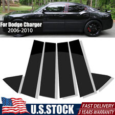 6pc Glossy Black Pillar Posts Door Trim For Dodge Charger 2006-2010 US Stock picture