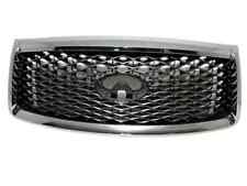 For 2018-2021 Infiniti QX80 Front Bumper Upper Grille Chrome With Camera Option picture