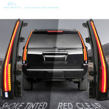 Pair Smoke LED Taillights Rear Lamp for 2015-2020 GMC Yukon /XL Cadillac Style picture