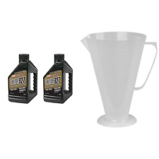 New Ratio Rite Mixing Cup + 2 Maxima Racing CASTOR 927 2-stroke Engine Oil 16oz picture