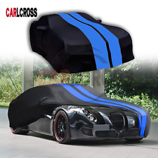 For Wiesmann GT Satin Stretch Indoor Car Cover Dustproof Black/BLUE picture