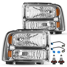 Fit 1999-2004 Ford F250 F350 Ford Super Duty Excursion Conversion Headlights picture