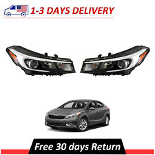 For 2017 2018 Kia Forte 2pcs Halogen Headlight Assembly Left & Right w/ Bulbs picture