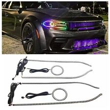 6 PCS LED RGB Angel Eyes For Dodge Charger 2015-2021 Multicolor Headlights DRL picture