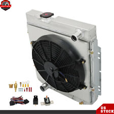 For 1960-66 Falcon Ranchero Mustang 1961-65 Comet 3 Row Radiator+Shroud Fan AT picture