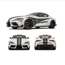 Triple Racing Stripes with Graphics Self Healing Vinyl fits Toyota Supra 2019+ picture