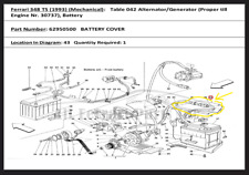 OEM Battery Cover 1991 Ferrari 348 TS TB 62950500 picture
