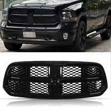 For 2013-2021 Dodge Ram 1500 Front Bumper Upper Grille Grill Replace Gloss Black picture