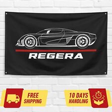 For Koenigsegg Regera Supercar Car Enthusiast 3x5 ft Flag Gift Banner picture
