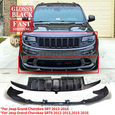 For Jeep Grand Cherokee SRT 2012-16 Front Bumper Lip Splitter OR SRT8 Type Grill picture