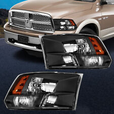 Left & Right For 2009-2018 Dodge Ram 1500 2500 3500 Black Headlights 2009 - 2018 picture