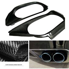 2x Rear Exhaust Heat Shields Cover Trim For 08-16 Nissan GT-R R35  Carbon Fiber picture