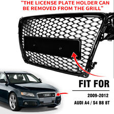 Honeycomb Sport Mesh RS4 Style  Grille Grill Black For 2009-12 Audi A4/S4 B8 8T picture
