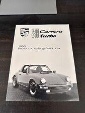 1986 Porsche 911 Carrera & Turbo Knowledge Workbook Brochure Original Book L picture