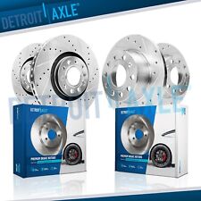 312mm Front & 272mm Rear DRILLED Brake Rotors for VW Jetta Passat Beetle GTI A3 picture