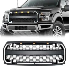 Front Bumper Grill Raptor Style Grille w/DRL & Turn Signal For 15-17 Ford F150 picture