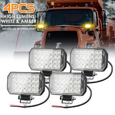 2/4Pack 4'' Inch LED Work Light Bar Amber Off Road Driving Spot Fog Lights picture