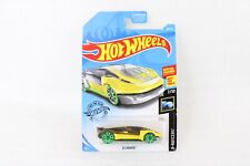 2019 Hot Wheels  EL VIENTO #36 X-Racers 7/10 Yellow w/green wheels 5 spoke picture