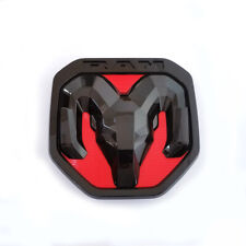 1x OEM Ram Rear Tailgate Emblem for Ram 1500 68218155AA 2019-2024 Black Red picture