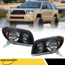 For 2003-2005 Toyota 4Runner Factory Style Headlights Black Headlamps Left+Right picture