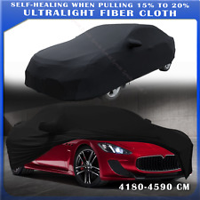 For Maserati COUPE Black Car Cover Satin Stretch Scratch Dust Resistant Indoor picture