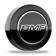 BMF CENTER CAP, SNAP-IN, 8 LUG, GLOSS BLACK, UNIVERSAL FIT, OEM 4-PACK picture