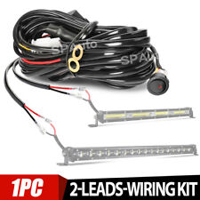 2-Lead Wiring Harness Kit ON-OFF Switch Offroad Relay Fuse LED Work Light Bar picture