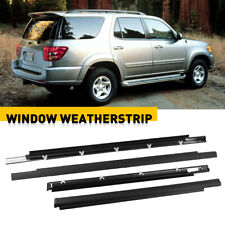 For Toyota Sequoia 2001-2007 Rubber Outside Window Weatherstrip Seal Belt Trim picture