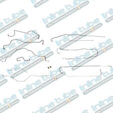 1991-93 Ford Truck F150 Power Disc Short Bed 2Wd Brake Line Set Stainless Steel picture