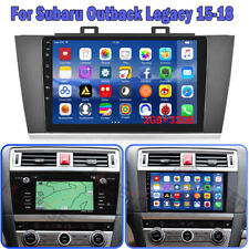 9'' Android 13 Car Radio Stereo GPS WIFI BT For Subaru Legacy Outback 2015-2018 picture