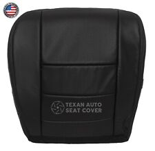2005 2007 Ford F250 Lariat XLT Driver Bottom Perforated Leather Seat Cover Black picture