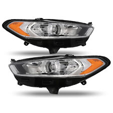 For 2013 2014 2015 2016 Ford Fusion Halogen Headlights Headlamps Pair LH+RH picture