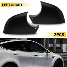 1Pair Car Rearview Mirror Cap Cover Trim For 2020-2023 Tesla Model Y Replacement picture