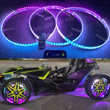 3pcs 15.5'' Color Chasing Illuminated LED Wheel Rim Lights For Polaris Slingshot picture