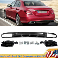 AMG Type Rear Diffuser W/ Exhaust Tip For Mercedes-Benz E Class W213 2016-20 picture