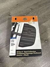 Genuine Harley Willie G Traditional Passenger Footboard Inserts #50501285 Black picture