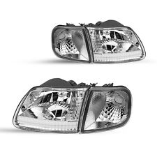 Clear Chrome Headlights +Corner Lights Fit For 1997-2003 Ford F150 Expedition picture