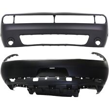 Set of 2 Bumper Covers Facias Front & Rear for Dodge Challenger 2015-2023 Pair picture