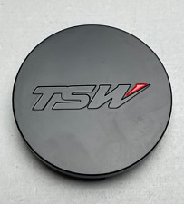*USED TSW Matte Black Snap In Wheel Center Cap SPCG18-T picture